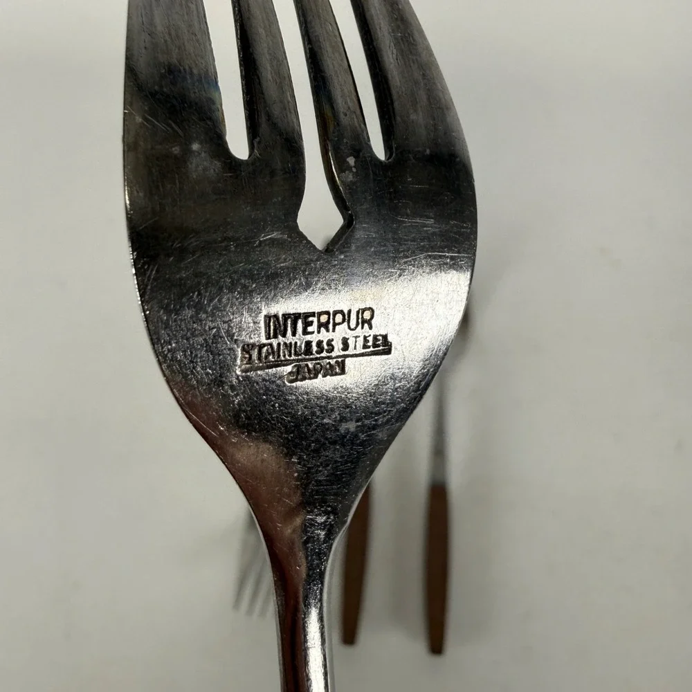 VTG Interpur Stainless Flatware 4 Pcs SALAD FORKS 7 1/4
